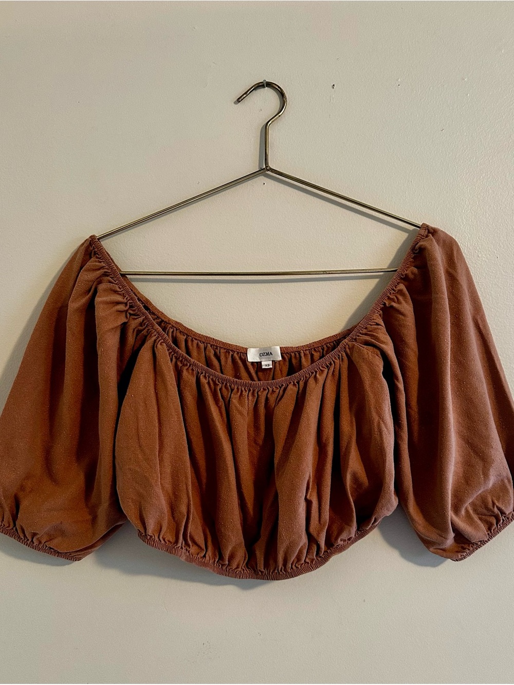 OZMA of California Brown Puff Georgia Crop in Raw Silk